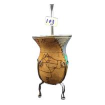 Kit Conjunto Chimarrão Cuia em Couro Com Bomba Luxo - EMPSU Kit Conjunto Chimarrão Cuia em Couro Com Bomba Luxo - EMPSU