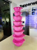 Kit conjunto com 8 tigelas maravilhosas na cor rosa - Bea - Tupperware
