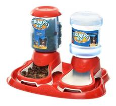 Kit Conjunto Comedouro Bebedouro para Cachorros Gatos Galão Automático e Bandeja Anti Formigas - Truqys