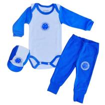 Kit Conjunto Cruzeiro Body Calça e Boné Oficial