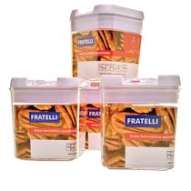 Kit Conjunto De 8 Potes Herméticos Temperos 400ML 280ML - Fratelli