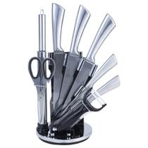 Kit Conjunto De Facas 9 Peças Inoxidável Top Chef Com Suporte
