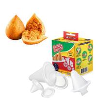 Kit Conjunto De Formas Para Fazer Coxinha Keita - 3 Tamanhos Kit Conjunto De Formas Para Fazer Coxinha Keita - 3 Tamanhos