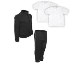 Kit Conjunto de Frio Inverno Roupa Infantil Uniforme Escolar Helanca Preta Kit Conjunto de Frio Inverno Roupa Infantil Uniforme Escolar Helanca Preta