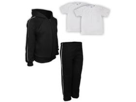 Kit Conjunto de Frio Inverno Roupa Infantil Uniforme Escolar Moletom Preta Kit Conjunto de Frio Inverno Roupa Infantil Uniforme Escolar Moletom Preta