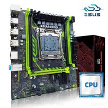 Kit conjunto de placa-mãe ZSUS X99-8D4 com LGA2011-3 Xeon E5 2650 V4 2630 V4 CPU DDR4NVME M.2 SATA