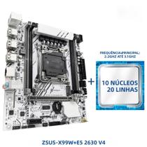 Kit conjunto de placa-mãe ZSUS X99 com memória CPU LGA2011-3 Xeon E5 2630 V4 NVME M.2 SATA