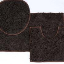 Kit Conjunto de Tapetes 3 Peças Para Banheiro Macarrão Lindo e Macio Antiderrapante Kit Conjunto de Tapetes 3 Peças Para Banheiro Macarrão Lindo e Macio Antiderrapante