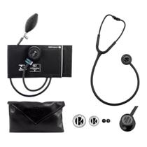 Kit Conjunto Esfigmomanometro Bic + Estetoscopio Duplo Inox Bic