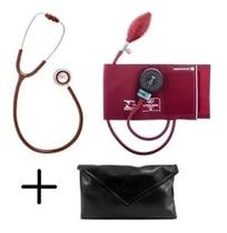 Kit Conjunto Esfigmomanômetro + Estetoscopio Duplo Bic