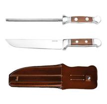 Kit Conjunto Faca + Chaira C/ Bainha Churrasco Bianchi 6 polegadas 30502/36B