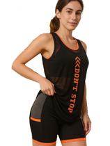 Kit Conjunto Fitness Feminino Academia Short Top e Regata