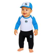 Kit Conjunto Grêmio Body Calça e Boné Oficial