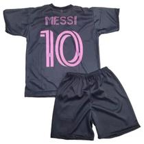 Kit Conjunto Infantil de Futebol Camisa e Shorts com Escudo Bordado M3ss1