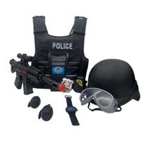 Kit Conjunto Infantil Policial e Militar Com Acessórios - DDG TOYS