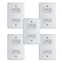 Kit Conjunto Interruptor 4x2 2 módulos 2P+T 10A 250V