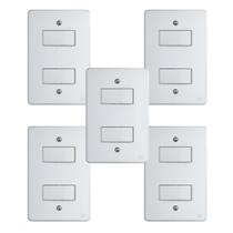 Kit Conjunto Interruptor 4x2 2 Teclas Simples 10A 250V