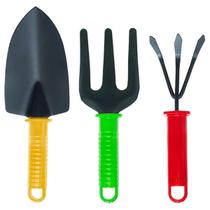 Kit Conjunto Jardinagem Horta Pazinhas 3 Ferramentas Jardim