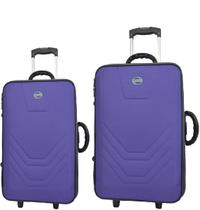 Kit conjunto jogo 2 malas viagem village - média e grande