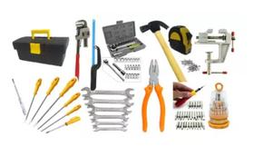 Kit Conjunto Jogo Caixa Ferramenta E Chave Fenda Tramontina