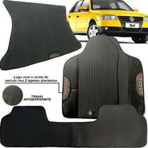 Kit conjunto jogo completo tapete automotivo 3 peças porta mala carro volkswagen gol g4 2005 a 2008 todos emborrachado p