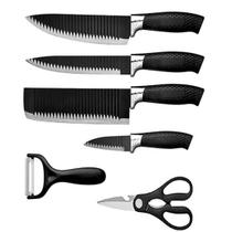 Kit Conjunto Jogo De Facas 6 Peças Chef Cozinha Aço Inoxidável Churrasco Prime Kit Conjunto Jogo De Facas 6 Peças Chef Cozinha Aço Inoxidável Churrasco Prime