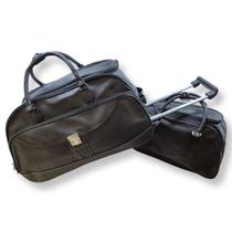Kit Conjunto Mala + Bolsa De Mão Para Viagem