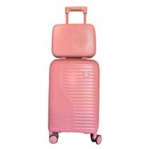 Kit conjunto mala e frasqueira de bordo padrão anac 55x35x25 Levar bagagem de mão dentro do avião em polipropileno material ultra resistente