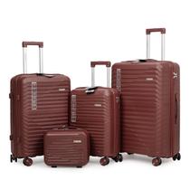 Kit Conjunto Malas de Viagem PMG + Frasqueira 4 peças Polipropileno Zíper Duplo - Portland Allabard