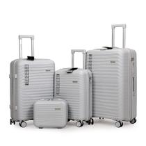 Kit Conjunto Malas de Viagem PMG + Frasqueira 4 peças Polipropileno Zíper Duplo - Portland Allabard