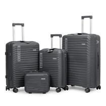 Kit Conjunto Malas de Viagem PMG + Frasqueira 4 peças Polipropileno Zíper Duplo - Portland Allabard