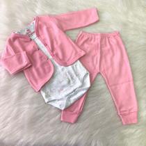Kit Conjunto Maternidade Bebê 100% Algodão Oncinha Kit Conjunto Maternidade Bebê 100% Algodão Oncinha