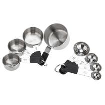 Kit Conjunto Medidor de Colheres e Xícaras Profissional Weck Kit Conjunto Medidor de Colheres e Xícaras Profissional Weck