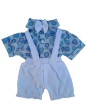 kit conjunto menino Bebê Infantil Camisa jardineira egravata