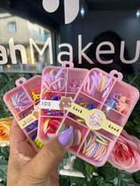 Kit Conjunto Mini Piranha e Xuxinha de Cabelo Infantil com 50 pçs Mine Case Modelos diversos