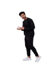 Kit Conjunto Moletom Flanelado Gola Careca Básico Esportivo