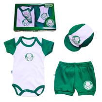 Kit Conjunto Palmeiras Body Shorts e Boné Oficial
