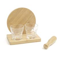 Kit Conjunto Para Caipirinha Bar Em Bambu - Oikos