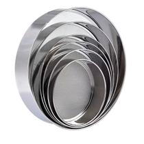 Kit Conjunto Peneira 6 Peças Utensílios Cozinha Aço