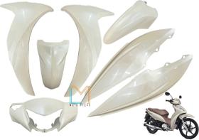 Kit conjunto plástico 7 peças honda biz 125 2018/2022