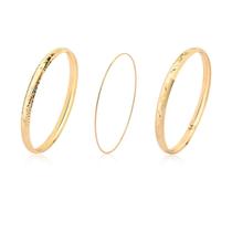 Kit Conjunto Pulseiras Trabalhadas E Argola Ouro Puro 18k Kit Conjunto Pulseiras Trabalhadas E Argola Ouro Puro 18k