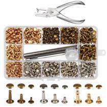 Kit Conjunto Rebite Duplo 6mm 8mm 12mm 300 Pares