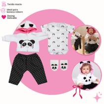 Kit Conjunto Roupinha Para Bebê Reborn 4 Peças + Pelúcia Kit Conjunto Roupinha Para Bebê Reborn 4 Peças + Pelúcia