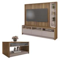 Kit Conjunto Sala de estar Home Theater Mesa Vectro Caemmun