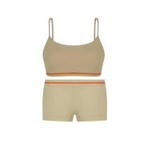 Kit Conjunto Sutiã e Calcinha boxer Sem Costura Lupo