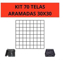 Kit Conjunto Tela Aramada Estante Painel Decoração Casa Cercado Cachorro Gato Pet Cozinha Top Base