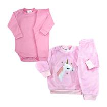 Kit Conjunto Térmico Segunda Pele + Conjunto Fleece Infantil - 3