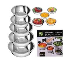 Kit Conjunto Tigela Bacia Bowl Multiuso 5 peças- Home & More