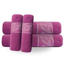 kit Conjunto Toalhas Garden 4 Peças 2 Toalha Banho + 2 Rosto
