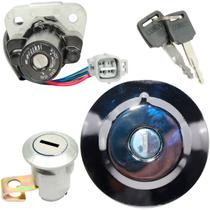 Kit conjunto travas chave ignição YS250 Fazer 2011 a 2015 contato tampa do tanque trava do banco 3 peças